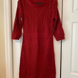THE LIMITED Red Sweater Dress - Small